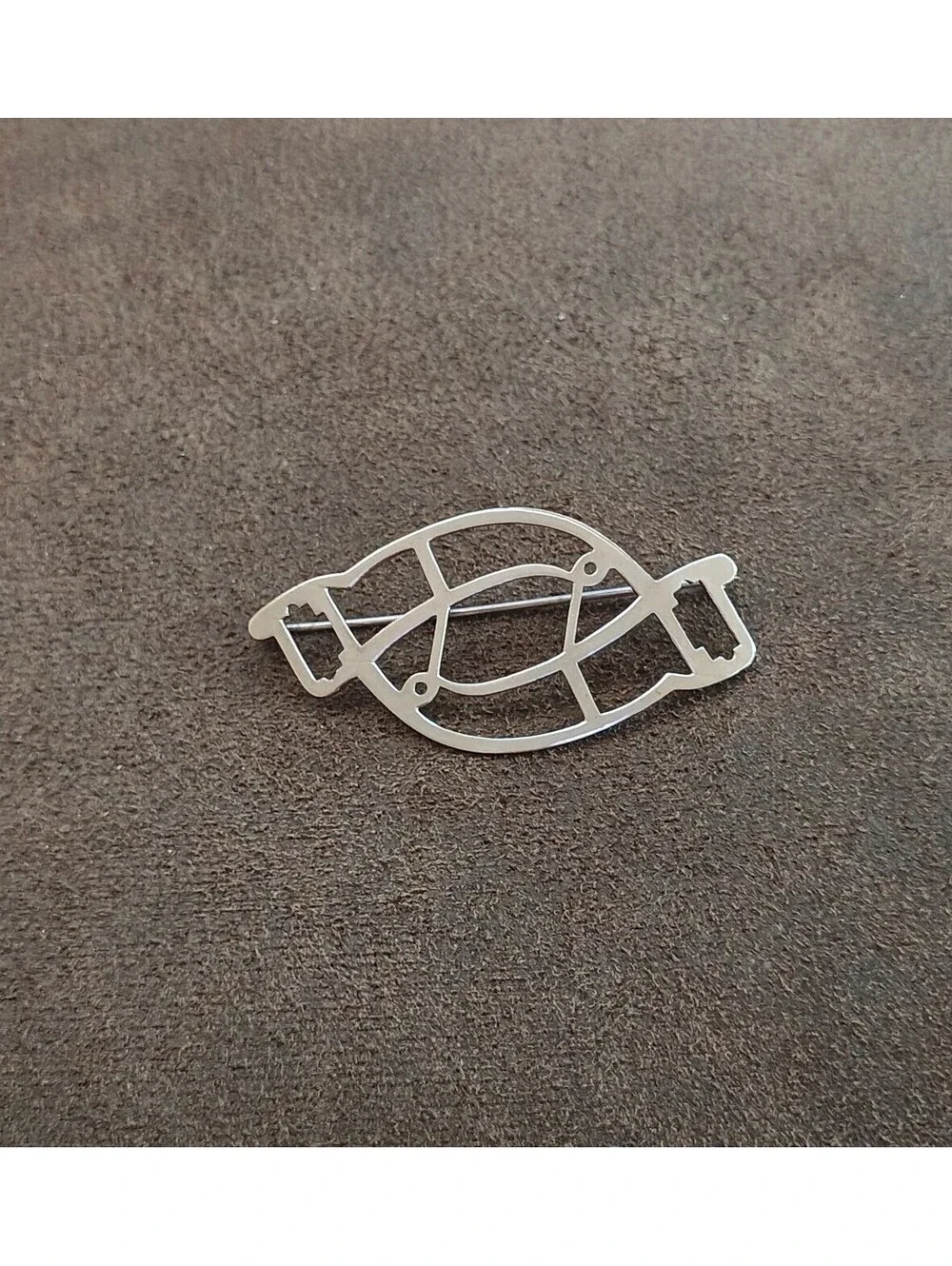 1930s Stamped Coro Duette Silver Tone Coro Duette Brooch Frame